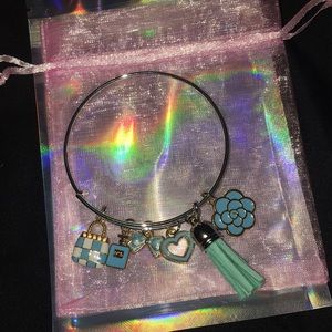 Silver Charm Bangles